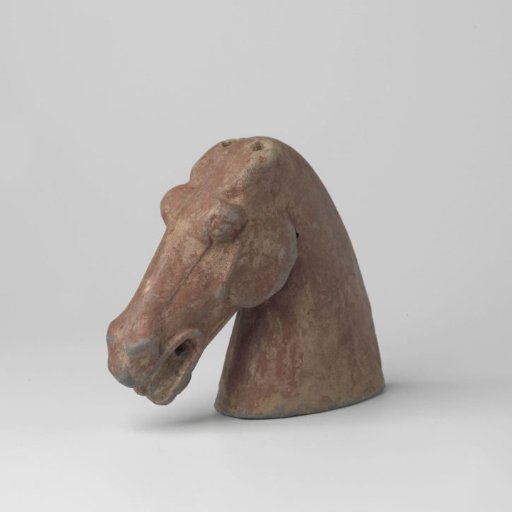 Funeral figure of a horse's head