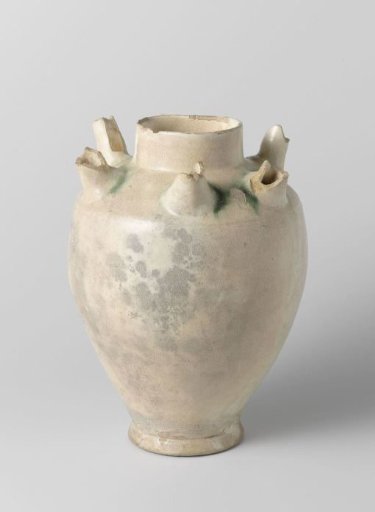 Ovoid vase with six tubes