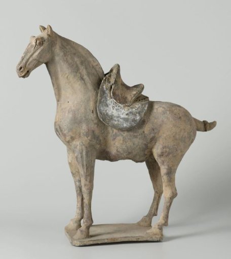 Tomb figure of a saddled horse