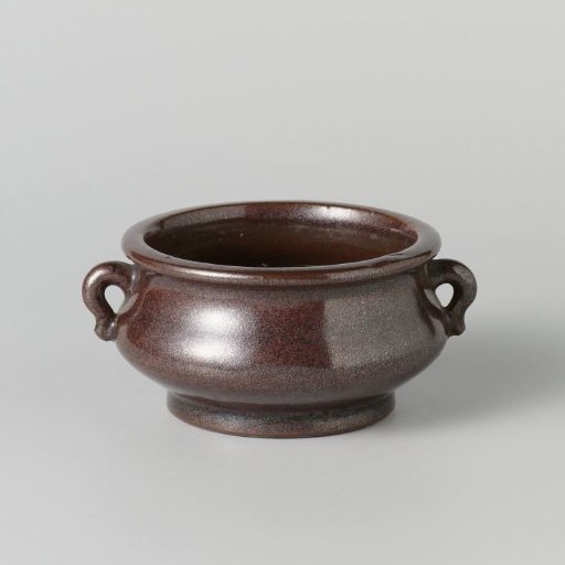 Jar with two handles and a 'tea-dust' glaze