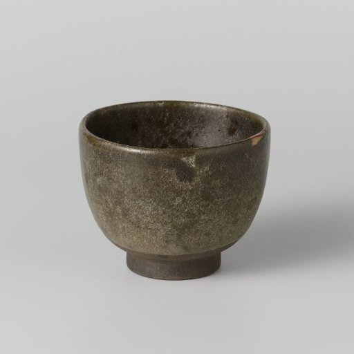Teabowl with a greygreen glaze
