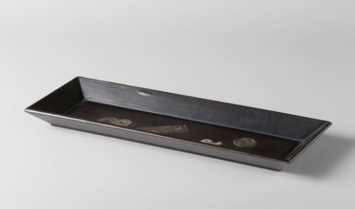 Oblong Tray of Lacquered Wood