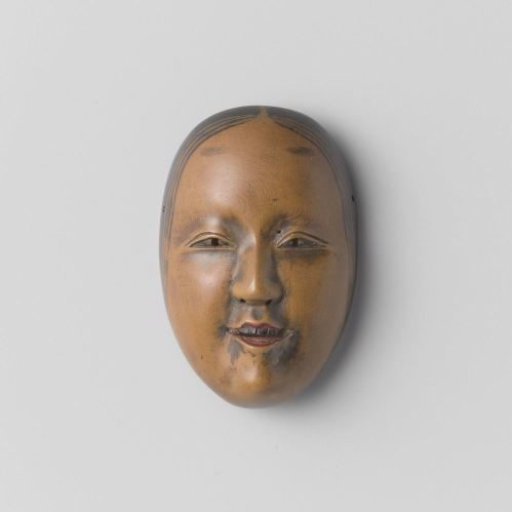 Netsuke in the form of a mask from the Noh theatre
