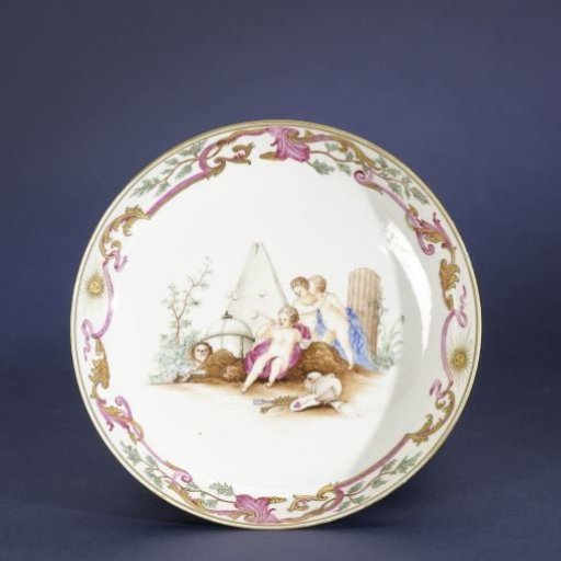Dish, cup and saucer