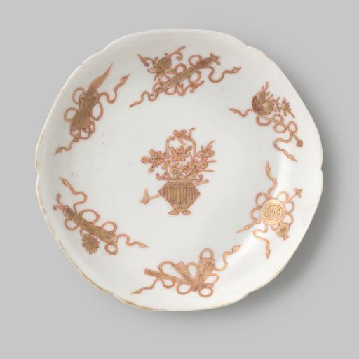 Saucer with Taoist symbols