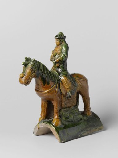 Roof ornament in the shape of a Chinese horseman