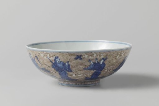 Bowl with the eight immortals and Shoulao