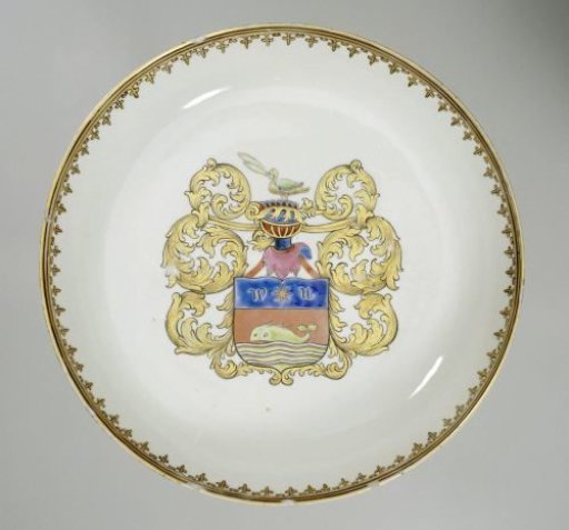 Saucer-dish with the arms of the Udemans family