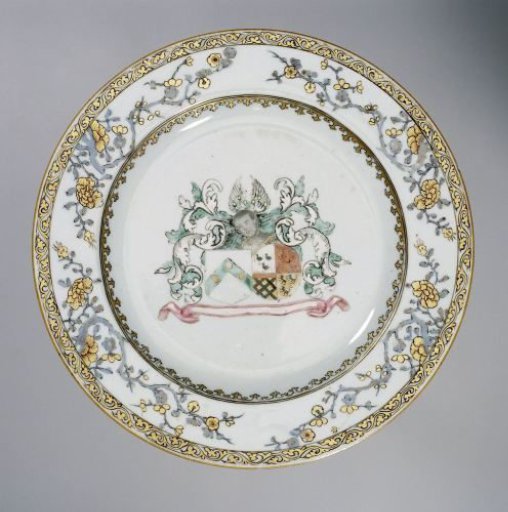 Plate with the arms of the Charlé family
