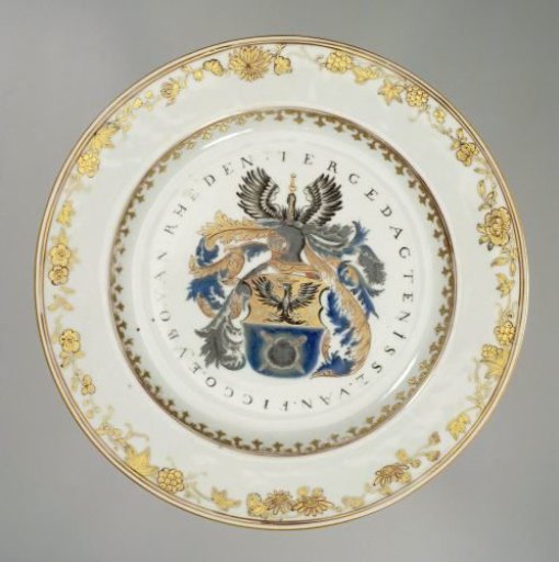Plate with the arms of the Van Rheden family