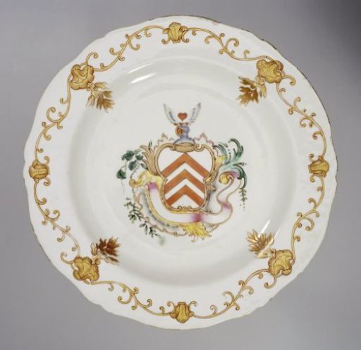 Plate with the arms of the Langton family