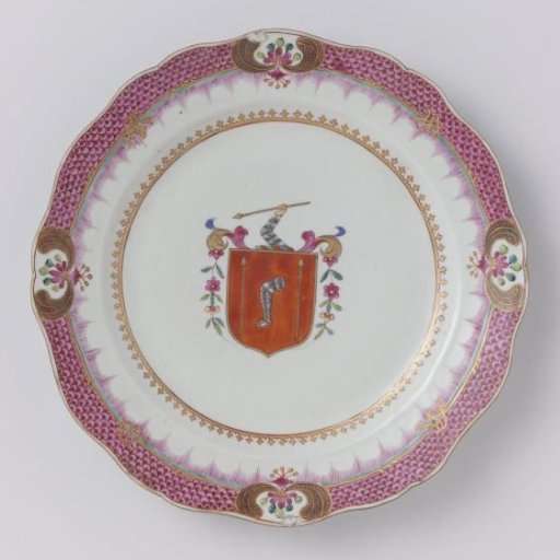 Plate with the arms of the Gilbert family