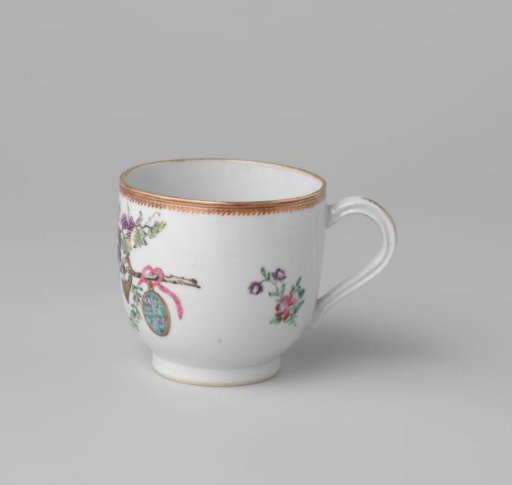 Cup with handle with the arms of the Visvliet and Sluymer families