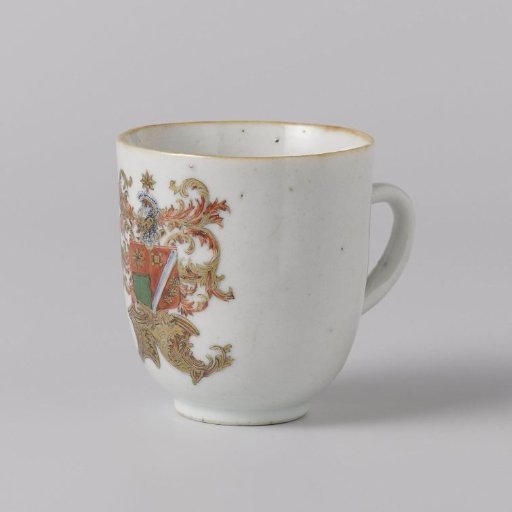 Cup with handle with the arms of the De Heere van Holy family