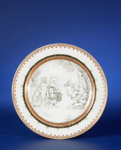 Plate with a mythological image of Cybele