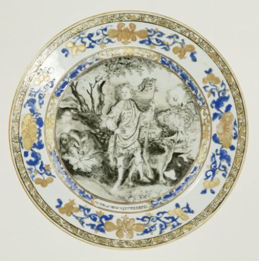 Plate with a portrait of Petrus de Wolff