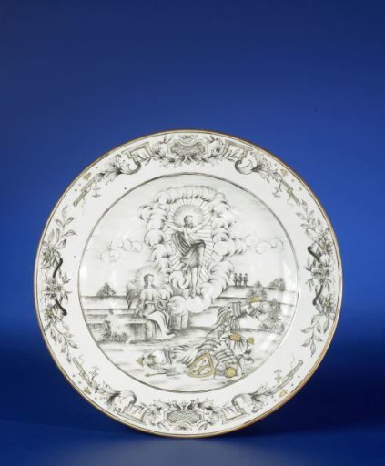 Plate with an image of the Resurrection of Christ