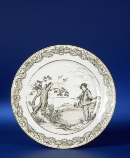 Plate with an image of The Young Fisherman