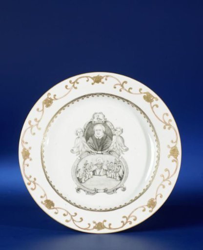 Plate with an image of Martin Luther