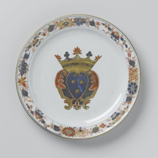 Plate with the arms of the Piso or De Vroede family
