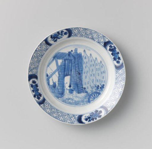 Plate with the Costerman Revolt, the Plundering of the House of Jacob van Zuylen