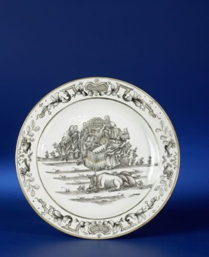 Plate with an image of the Nativity