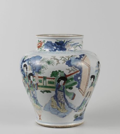 Pot Depicting the Birthday Celebration of Xiwangmu