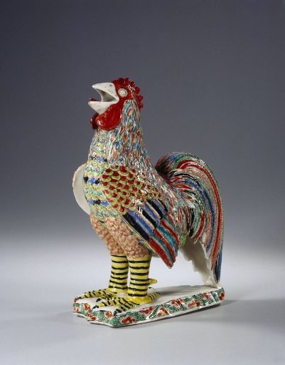 Figure of a crowing cock