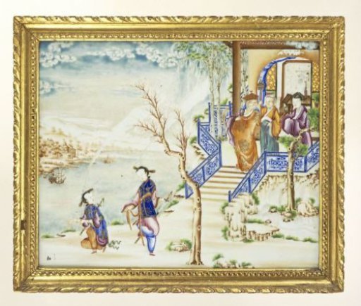 Plaque depicting a scene from the Legend of the White Snake