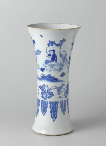 Seven sleeve vases