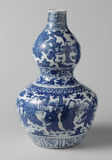 Vase with Xiwangmu, Shoulao and the Eight Daoist Immortals