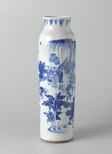 Seven-sleeve vases with wagons