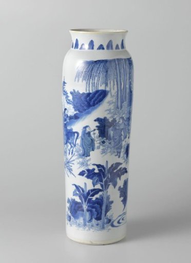 Seven-sleeve vases with wagons