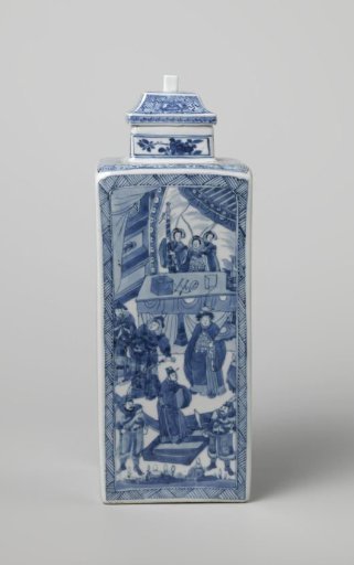 Square bottles depicting war stories