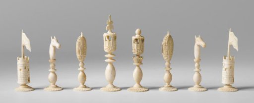 Chess set, white pieces
