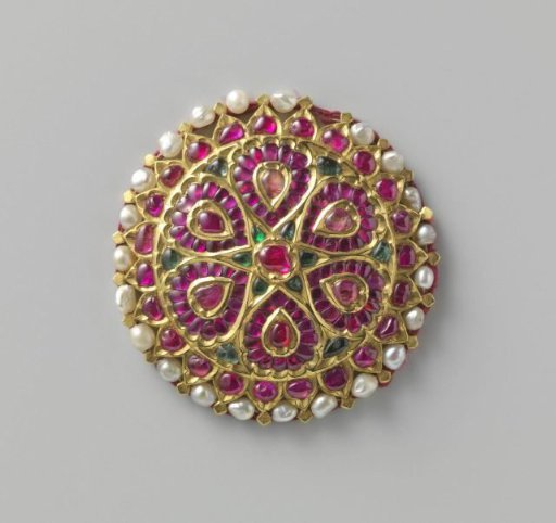 Pair of Earrings and Two Hair Ornaments