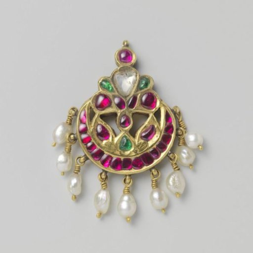 Pair of Earrings and Two Hair Ornaments