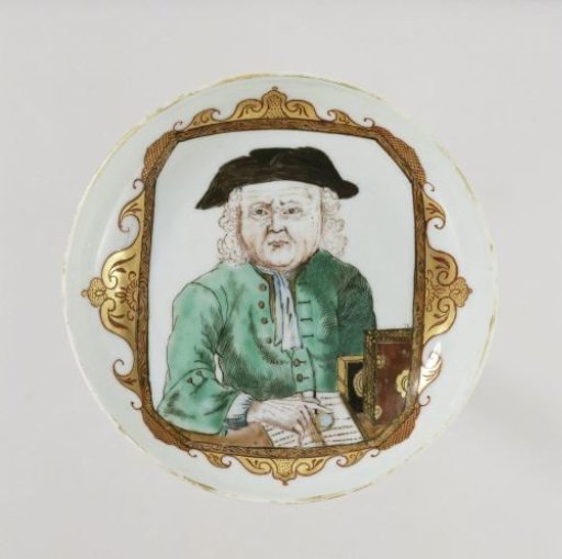 Saucer with a portrait of Daniel Raap