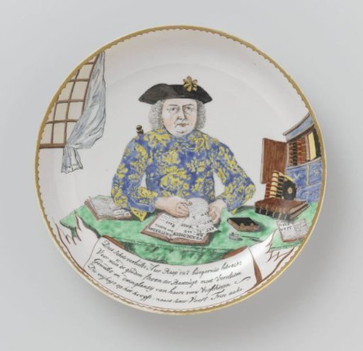 Saucer-dish with a portrait of Daniel Raap