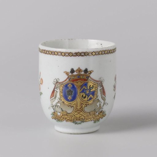 Cup with handle with the arms of the Van Idsinga and Kien families