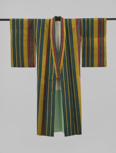 Women's striped kimono