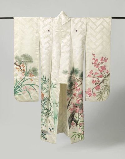 Kimono for an Unmarried Woman (Furisode) for New Year