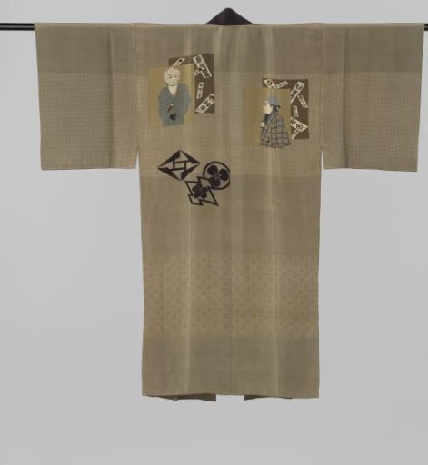 Men's Nagajuban with Kabuki Actors