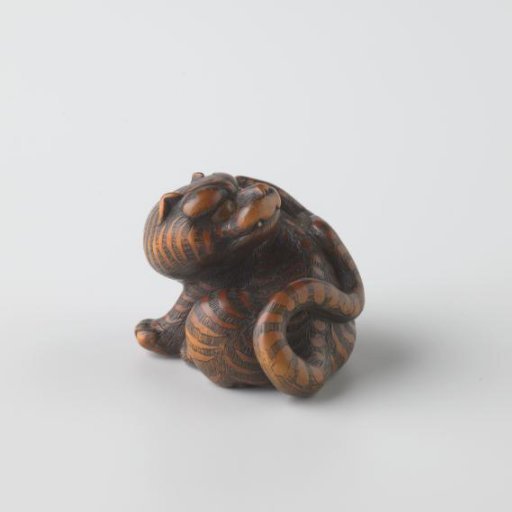 Netsuke in the shape of a tiger