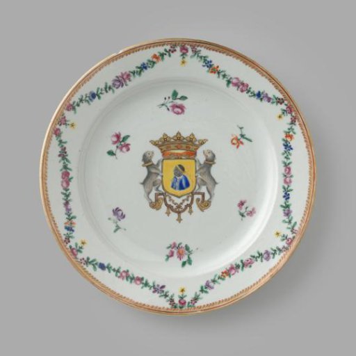 Plate with the coat of arms of the Luls family
