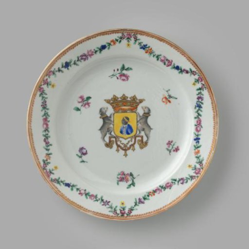 Plate with the coat of arms of the Luls family