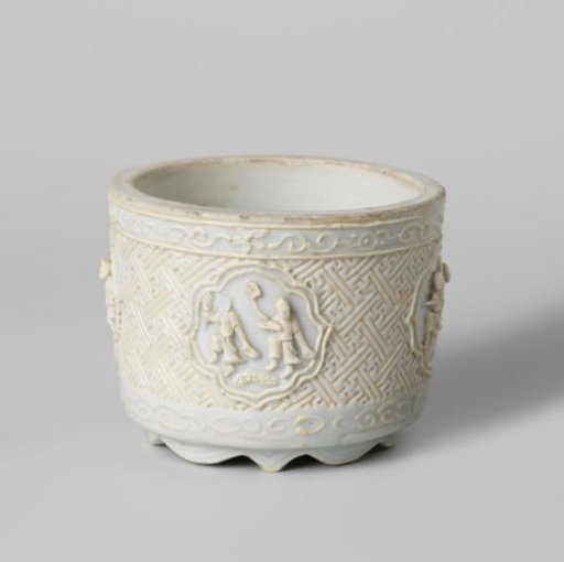 Incense burner with moulded figures