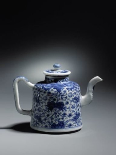 Bell-shaped teapot with flower sprays