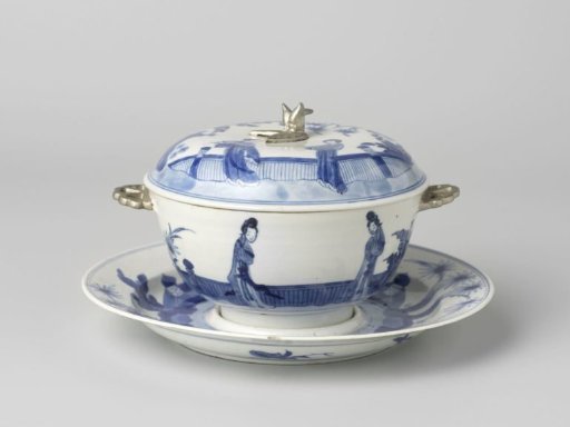 Covered bowl with stand