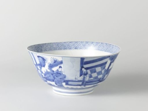 Bell-shaped bowl with four narrative scenes